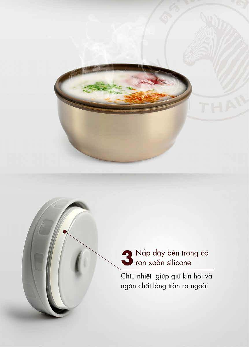 [HCM]CAMEN GIỮ NHIỆT ZEBRA 1L - 152435