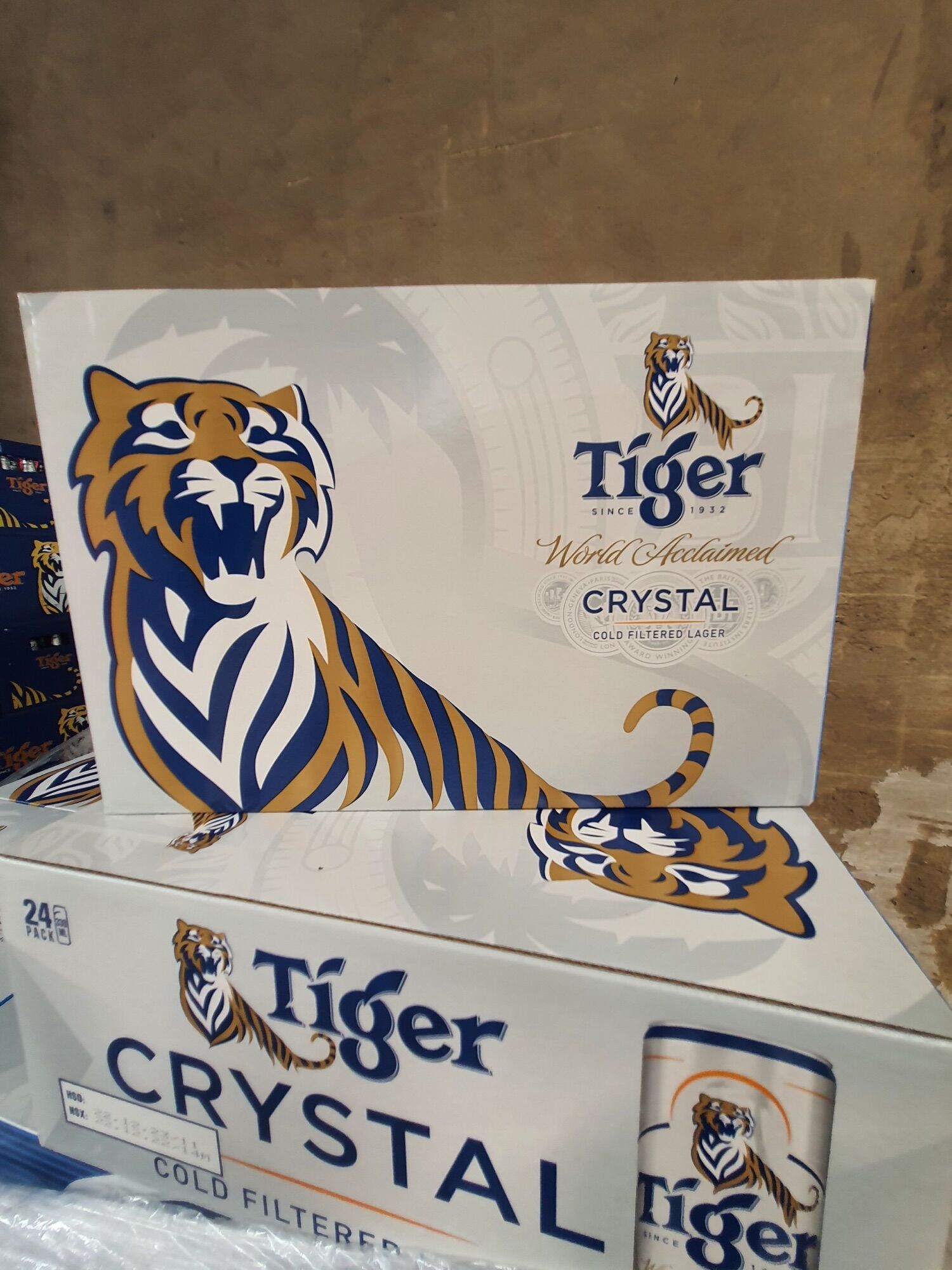 THÙNG 24 LON BEER TIGER BẠC x 330ml