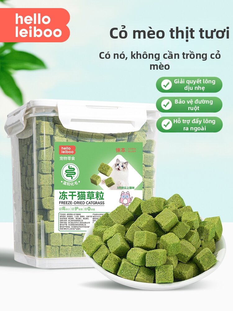 HELLOLEIBOO | Món Ăn Trị búi Lông Mèo Sấy Khô