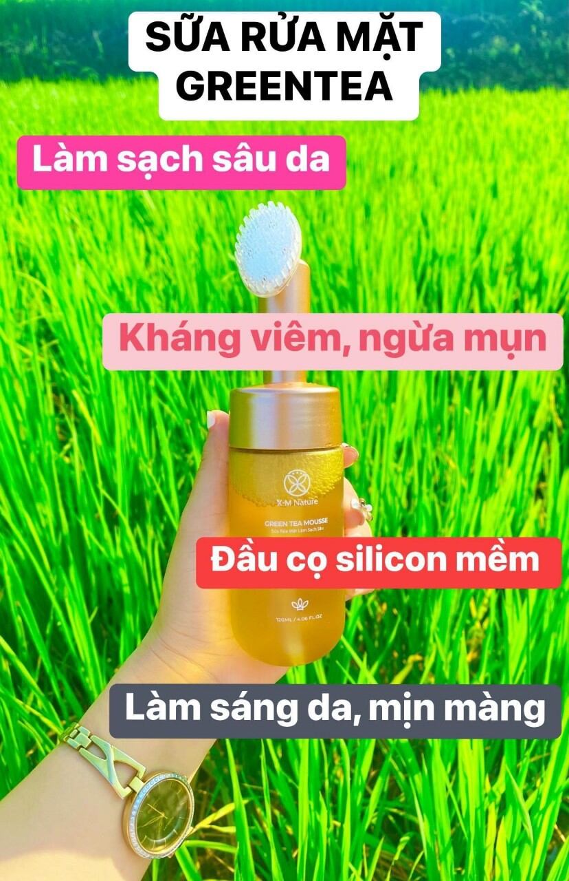 SỮA RỬA MẶT LÀM SẠCH SÂU  GREEN TEA MOUSSE