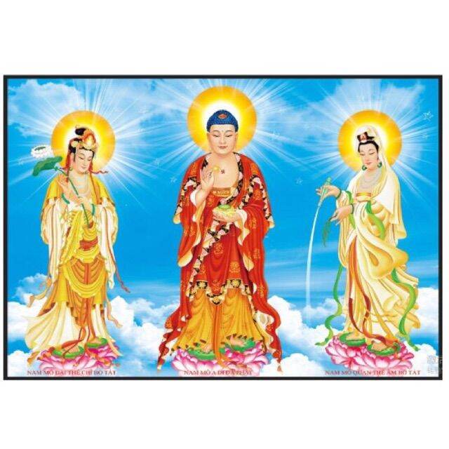 Tranh đính đá-tam thế phật 88600 chưa đính
