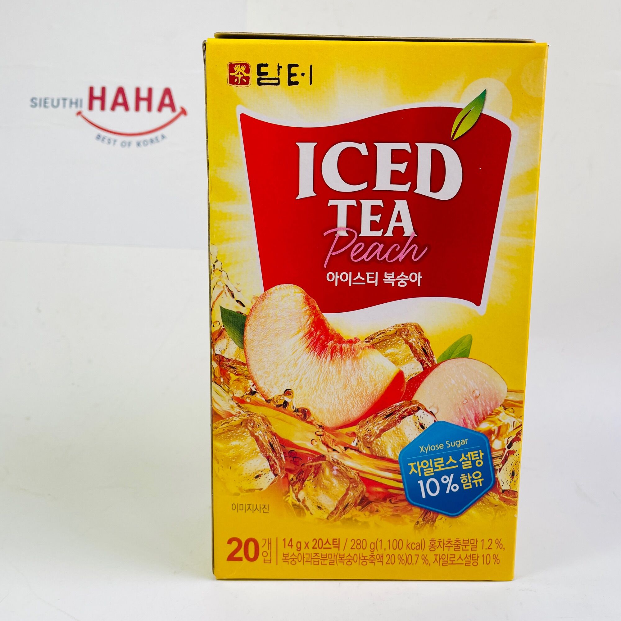 Trà đào hàn quốc thơm ngon khó cưỡng 280g damtuh peach iced tea