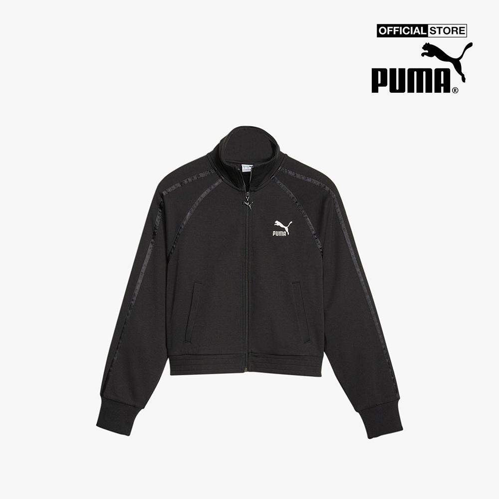 Puma - áo khoác thể thao nữ cổ trụ t7 621464-01