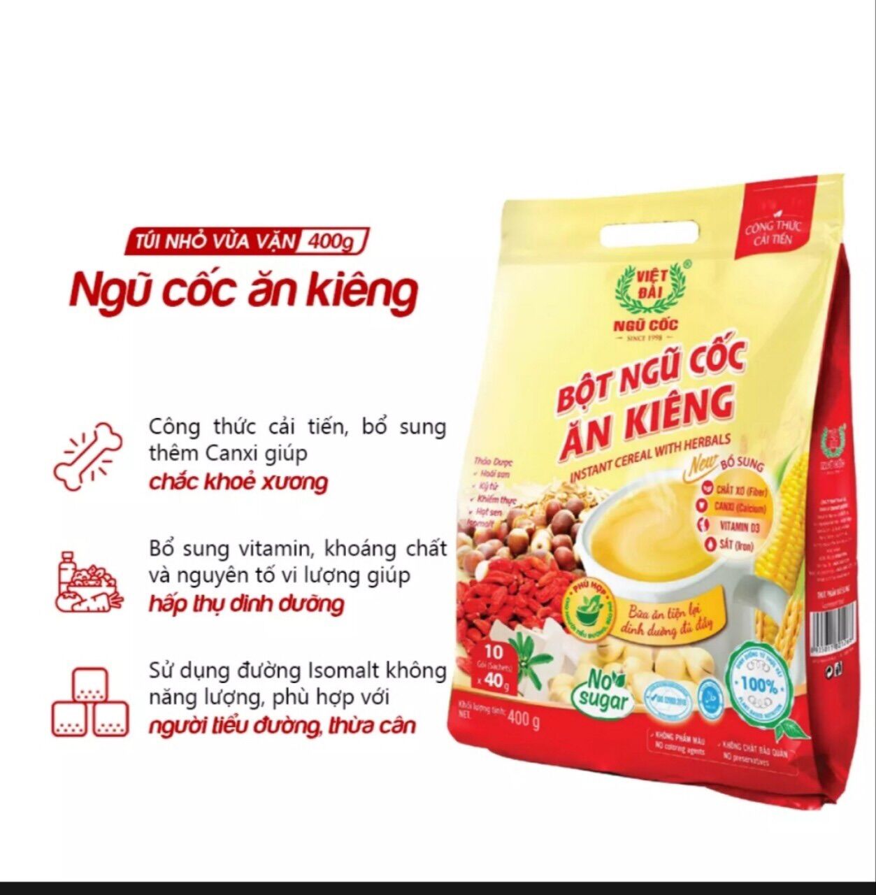 Combo Ngũ Cốc Ăn Kiêng & Ngũ Cốc MeThi Việt Đài
