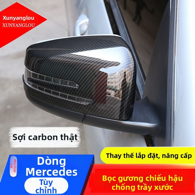 XUNYANGLOU | Carbon Fiber Replacement Rearview Mirror Cover Giá 5,847,000 Đồng*Miễn phí vận chuyển