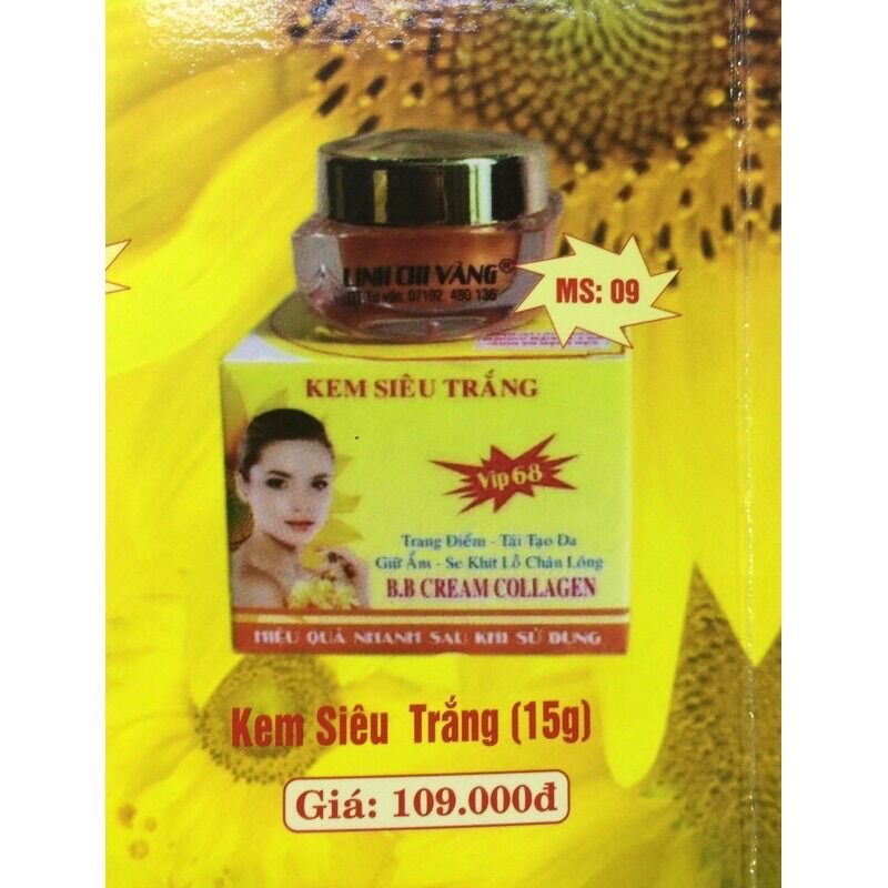 Kem Siêu Trắng LINH CHI VÀNG