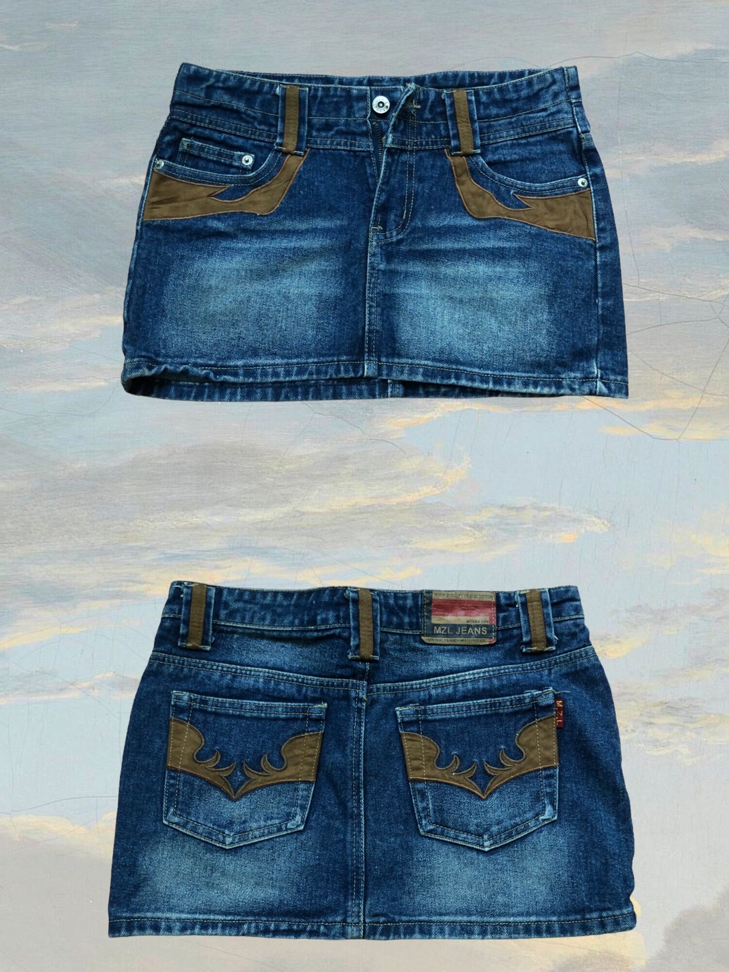 Chân váy y2k jean