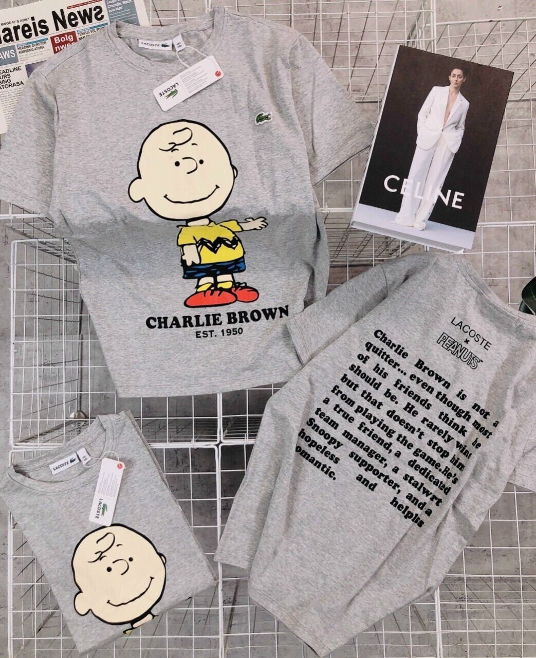 ÁO THUN CÁ SẤU CHARLIE BROWN 1950