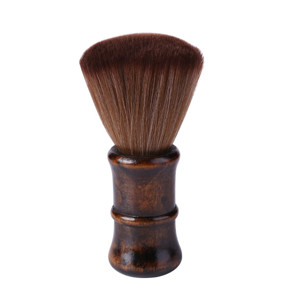 Phủi Tóc Cán Gỗ Cao Cấp Lông Mềm, Cây Phủi Tóc Nam Nữ Chuẩn Salon Tóc.(Ảnh thật)