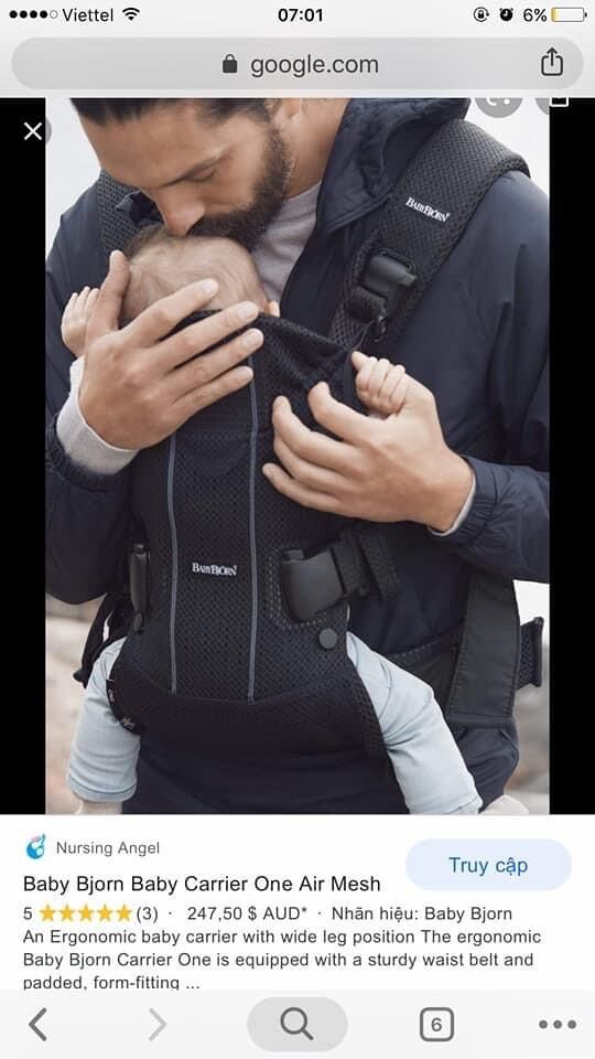 Địu em bé trợ lực Babybjoin one air