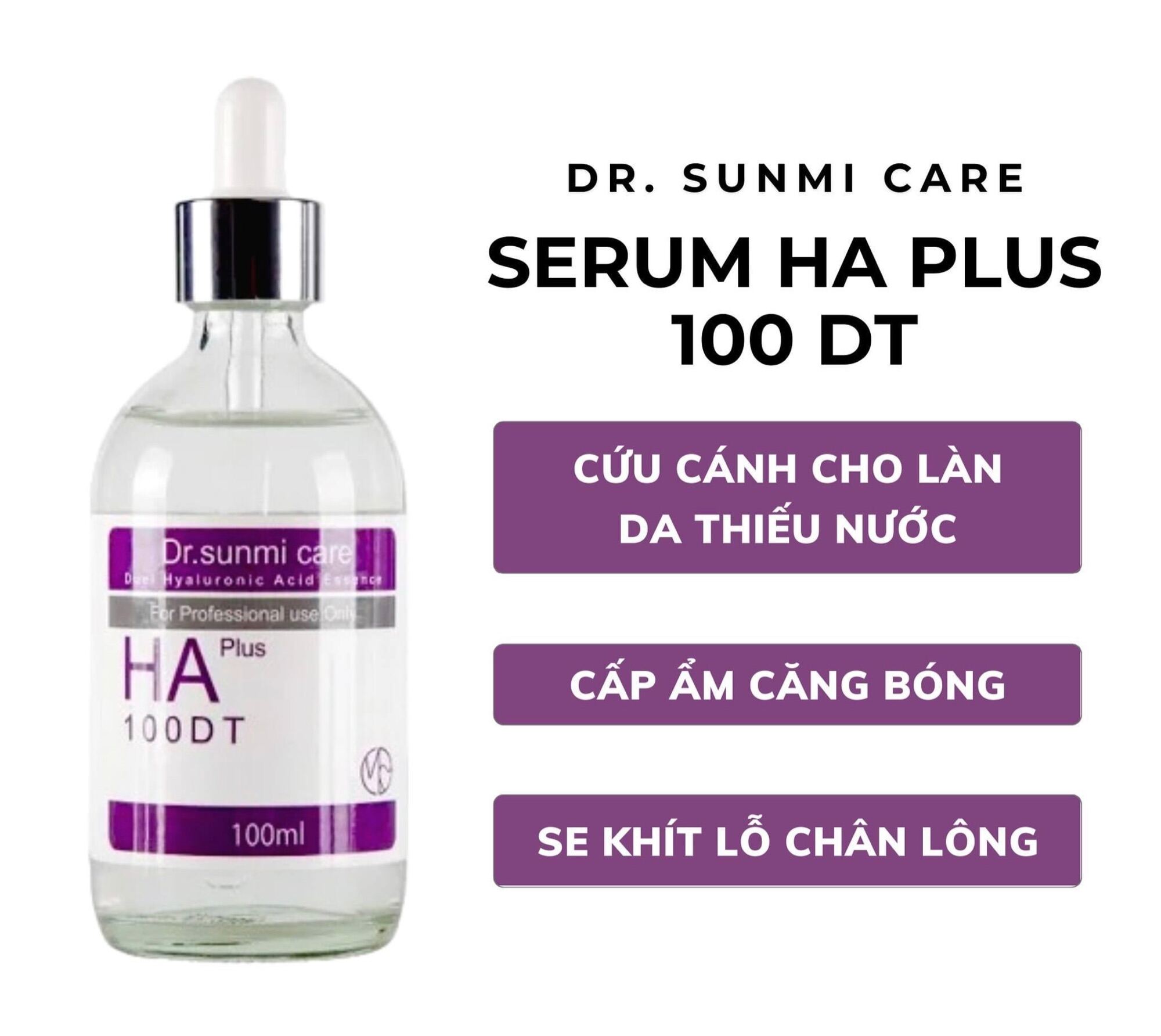 Serum Dr.Sunmi Giới thiệu Serum HA Plus 100DT Dr.Sunmi Care