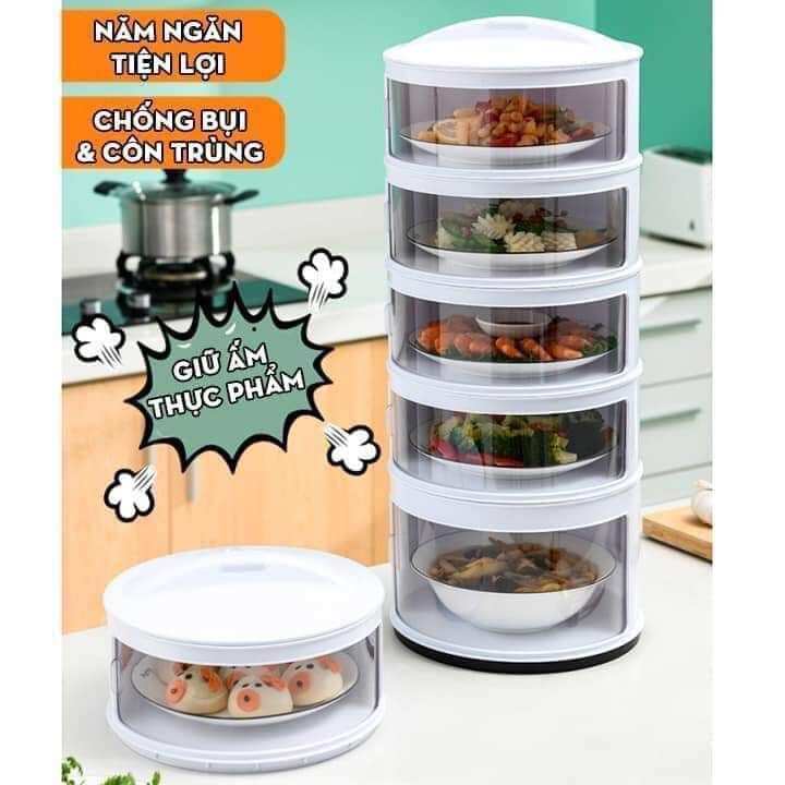 Lồng bàn giữ nhiệt đa năng 5 tằng , lồng bàn , lồng bàn giũ nhiệt