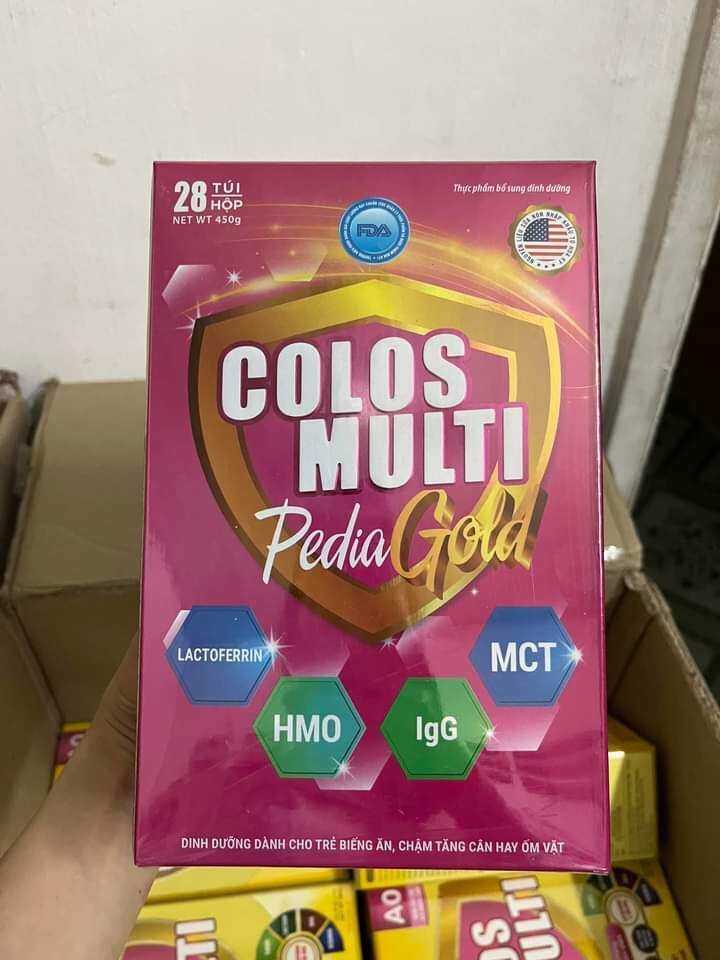 Sữa Colos multi pedia gold hộp 28 gói