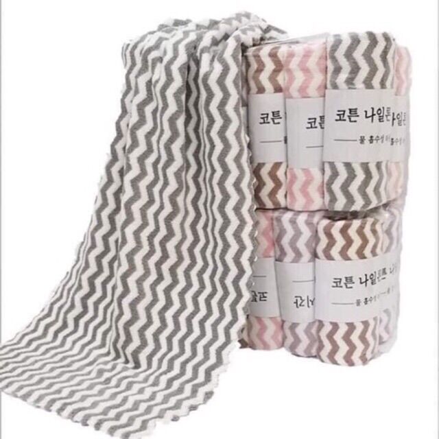 KHĂN MẶT LÔNG CỪU KẺ SỌC KT 30X50CM