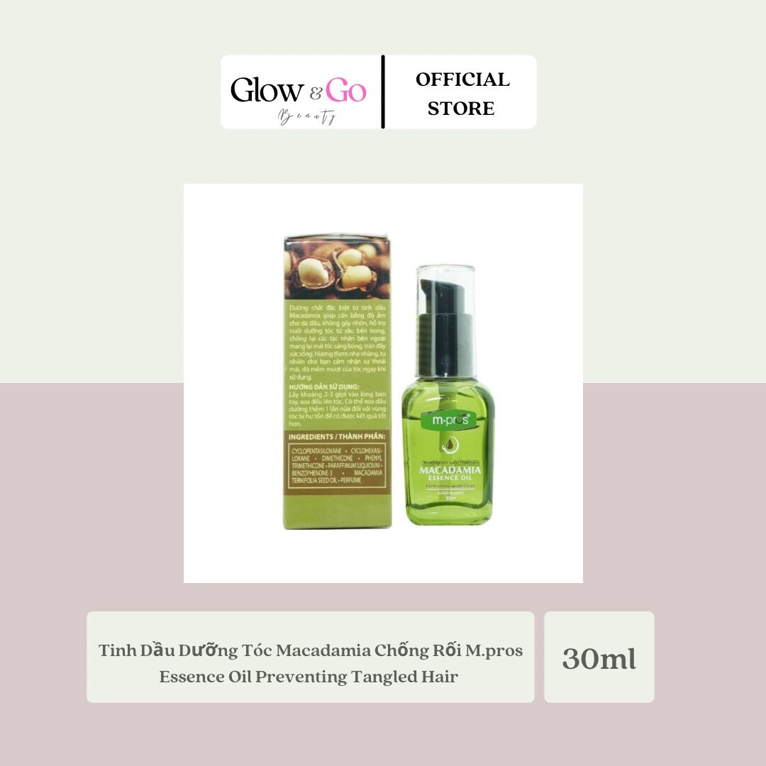 Tinh Dầu M.pros Macadamia Essence Oil Preventing Tangled Hair 30ml