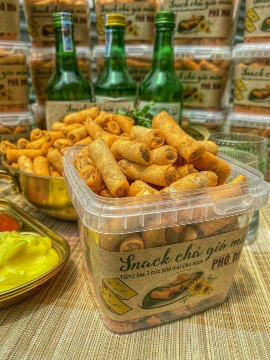 Snack chả giò tôm mini phô mai