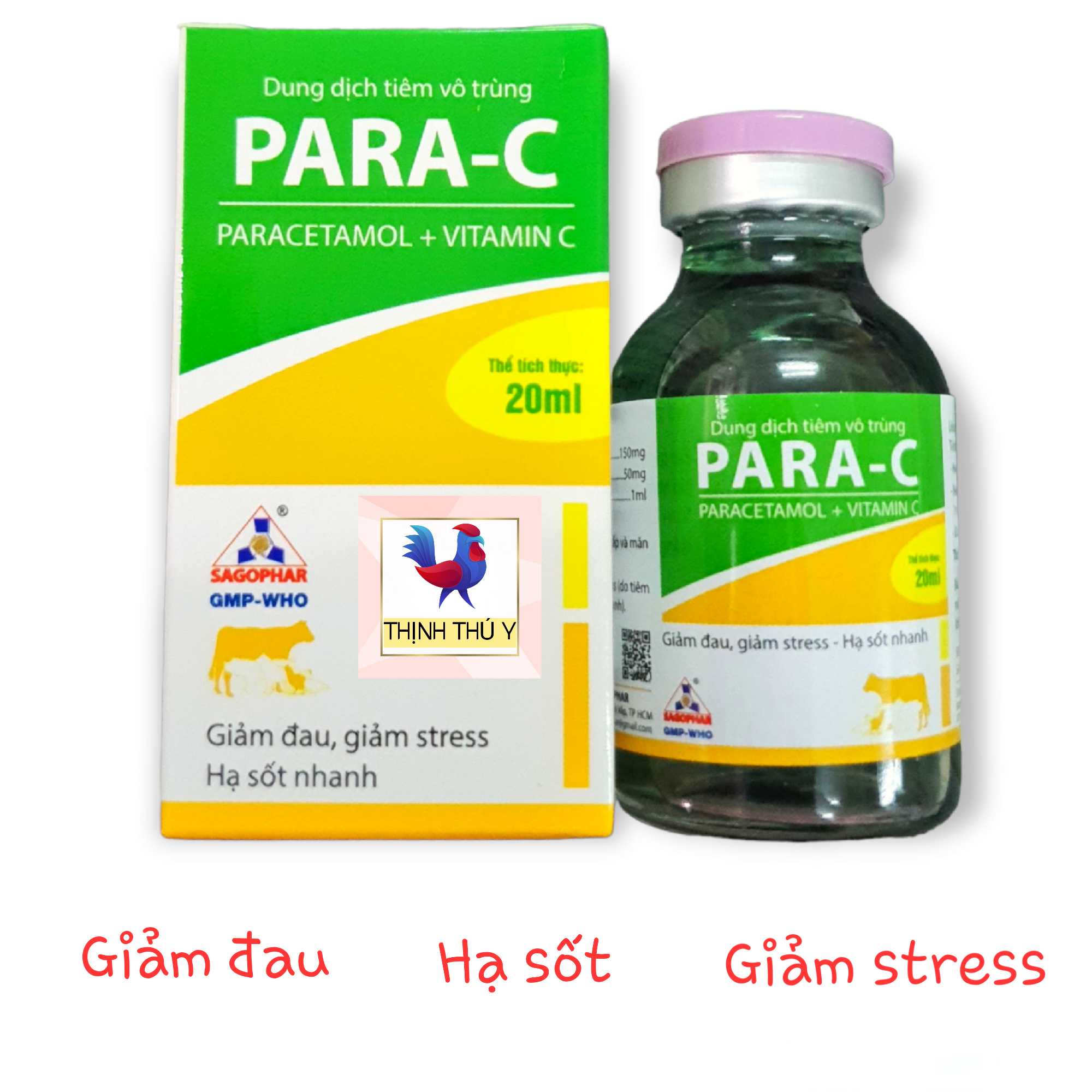 PARA C (20ml) - Giảm đau, hạ sốt cho gà đá