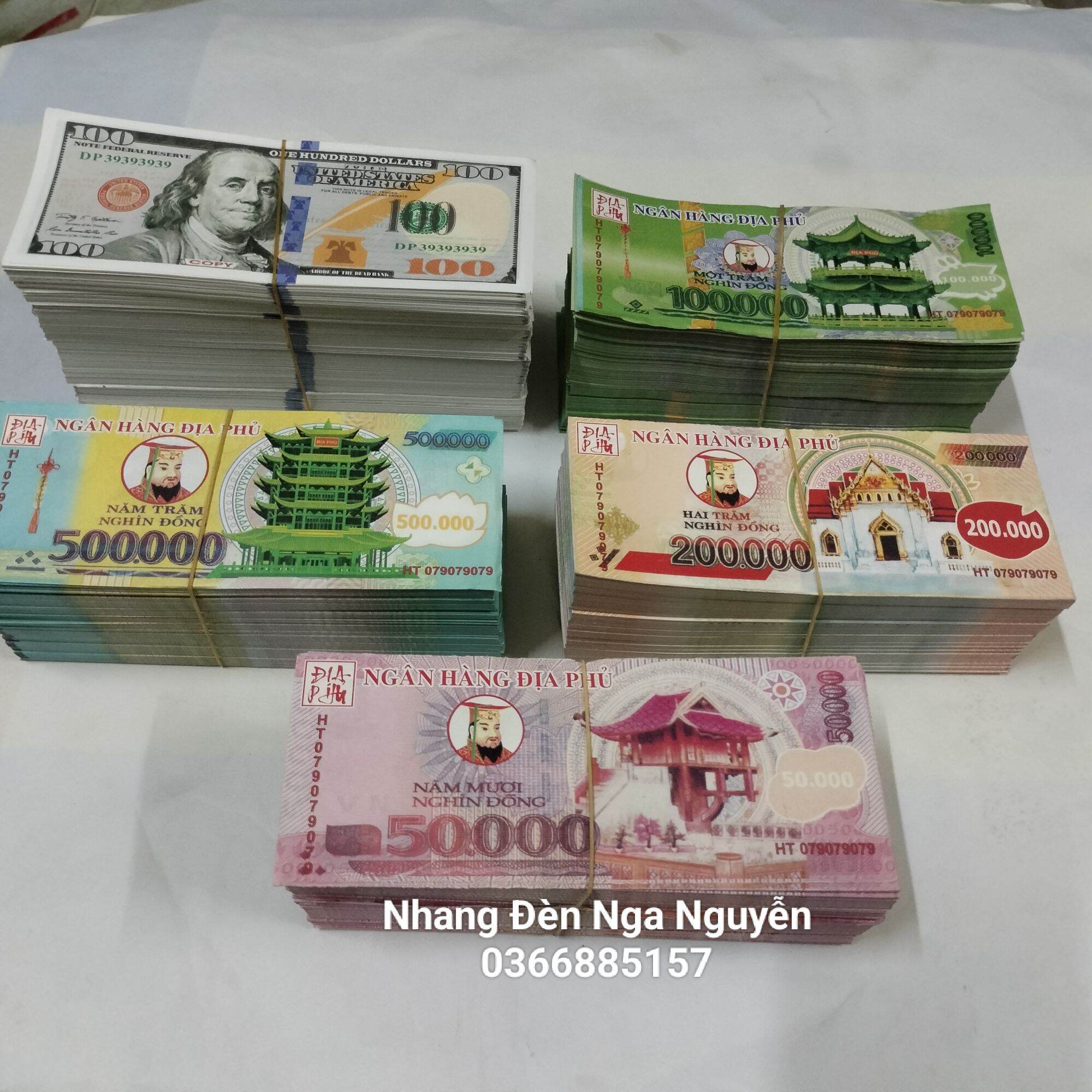 Giấy cúng tiền Việt polyme,đô Mỹ loại đẹp