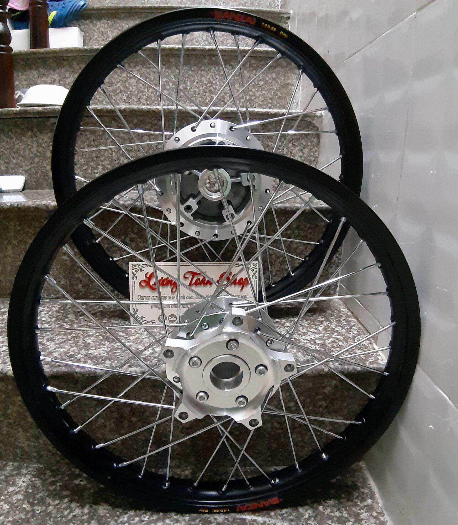 Bánh căm EXCITER 150 niềng nhôm BANZAI thái gắn như zin