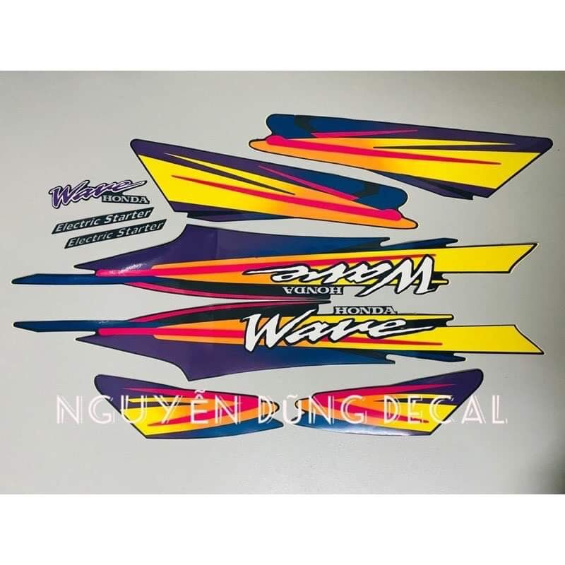 Tem Wave Thái 100 (3 lớp) màu nhớt đời 1998