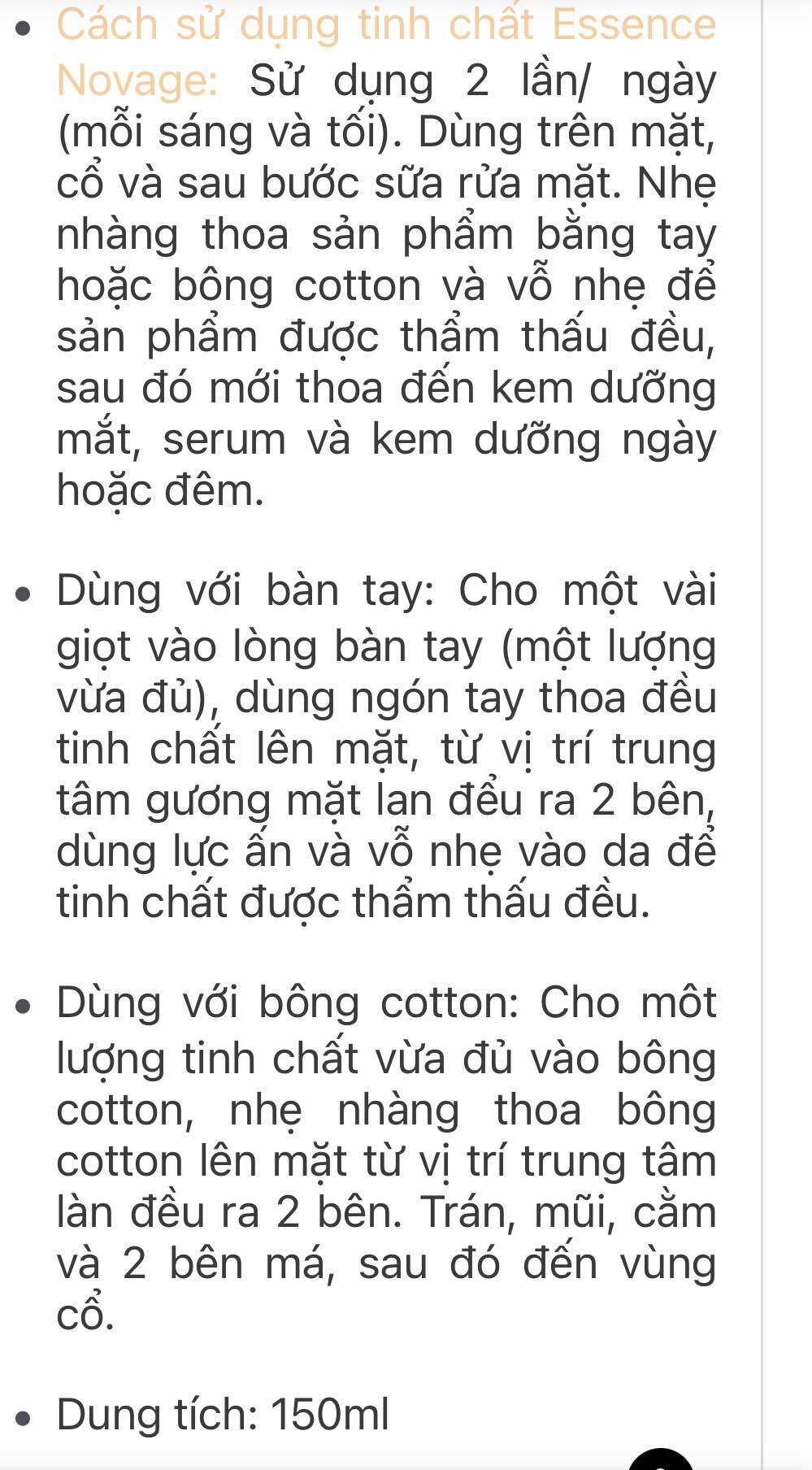 Tinh chất dưỡng da Essence 150ML Date 08.2026
