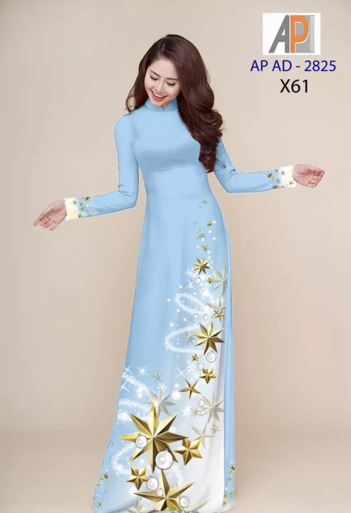 [HCM]Vải áo dài in ngôi sao
