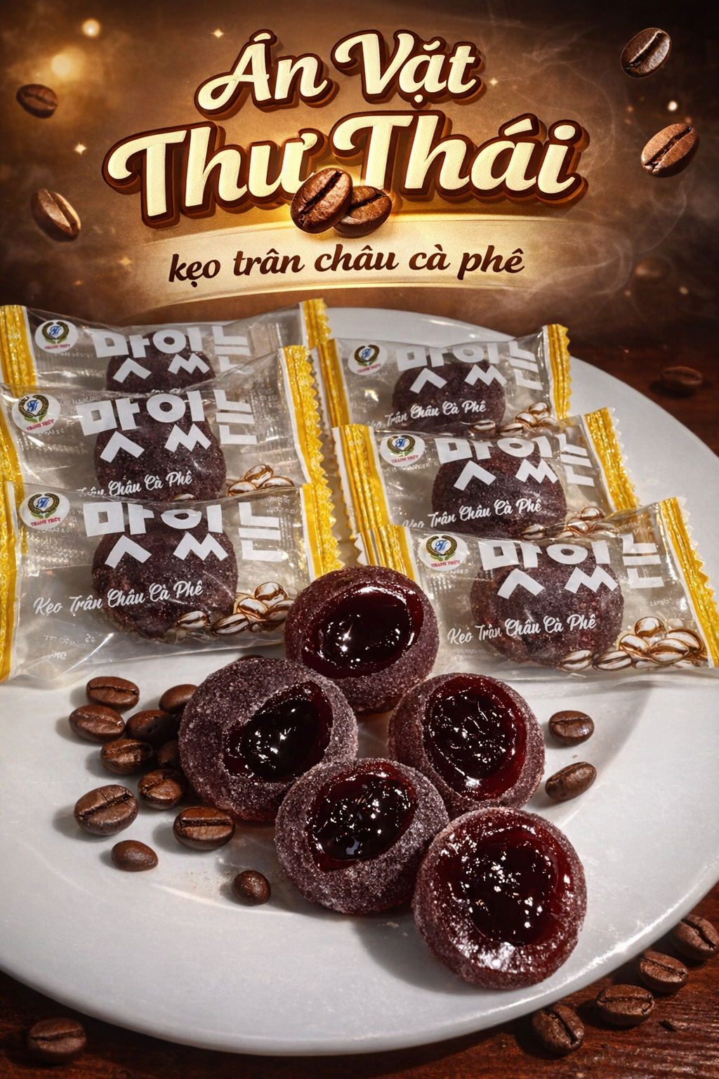 Kẹo Trân Châu cà phê