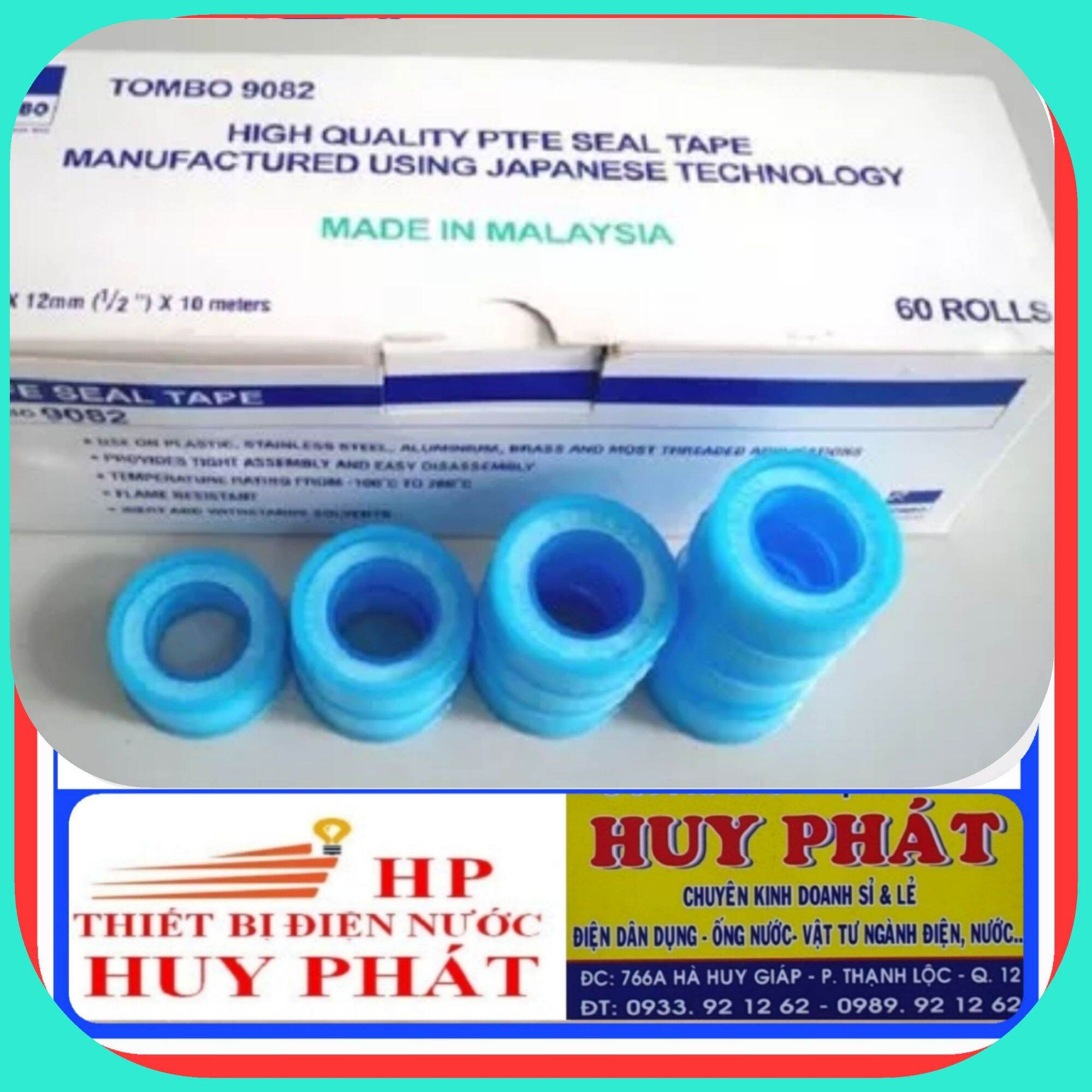 Băng keo lụa, cao su no TOMBO chính hãng Malaysia dài 10m