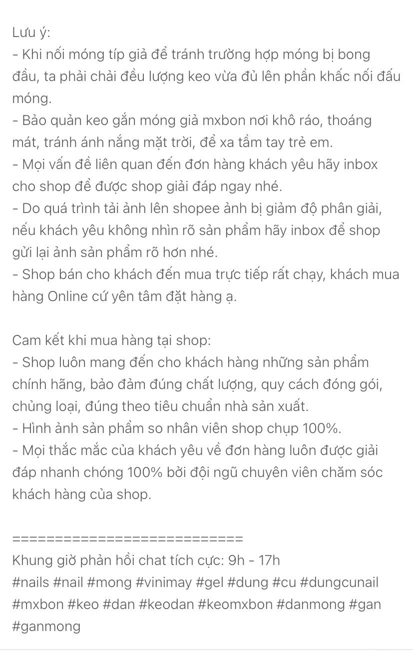 Keo chuyên dụng dán móng giả siêu chất chai to