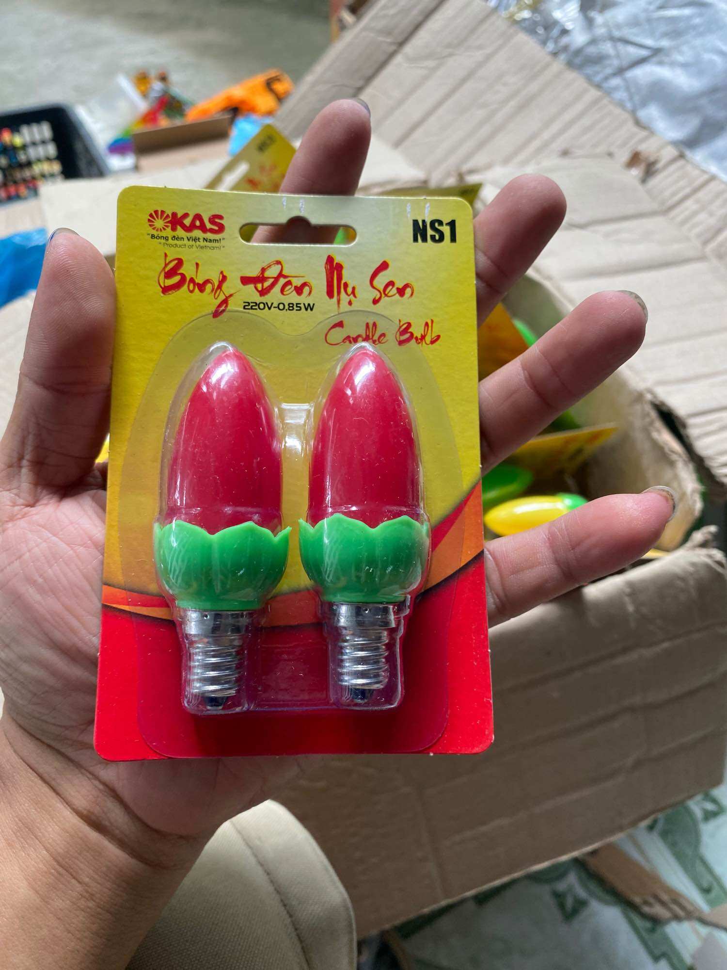 Bóng đèn cà na LED nụ sen OKAS NS 4 màu