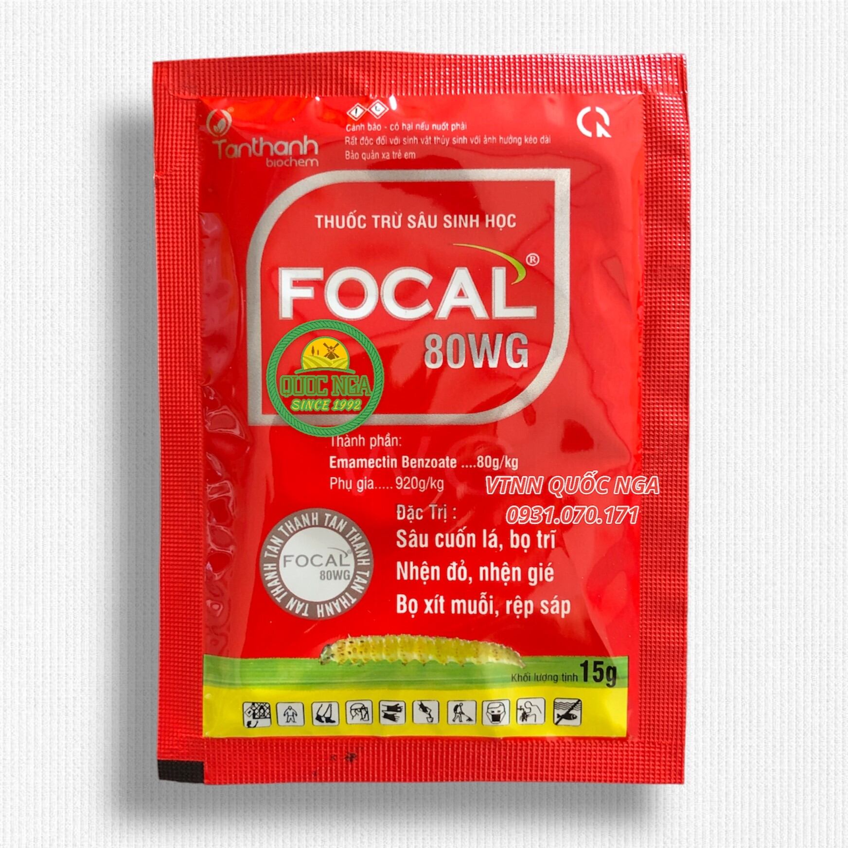 THUỐC DIỆT SÂU SINH HỌC FOCAL - CHUYÊN TRỪ BỌ TRĨ, RỆP SÁP, NHỆN ĐỎ, SÂU CUỐN LÁ