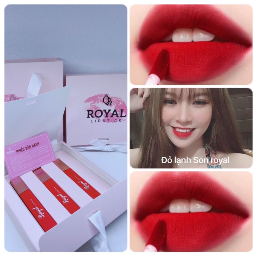 [ Son Kem lì Royal Lipstick_Siêu lỳ,Mềm môi_màu chuẩn]