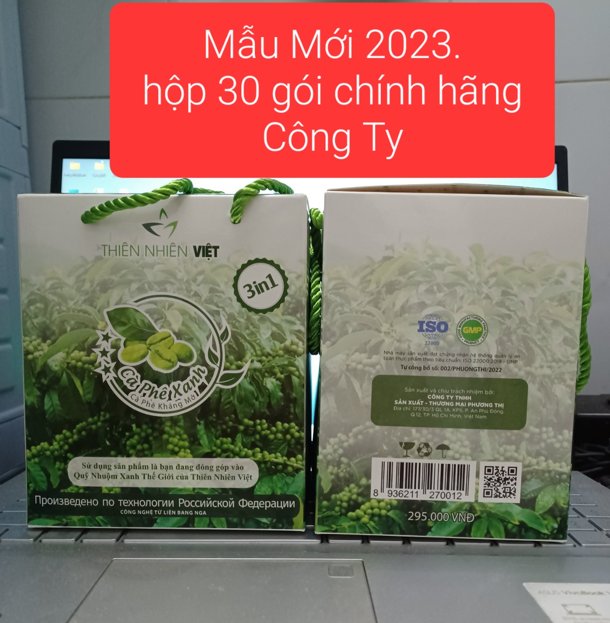 Cafe xanh 30 gói Cafe xanh kháng mỡ thiên nhiên việt 30 gói, Cafe giảm cân