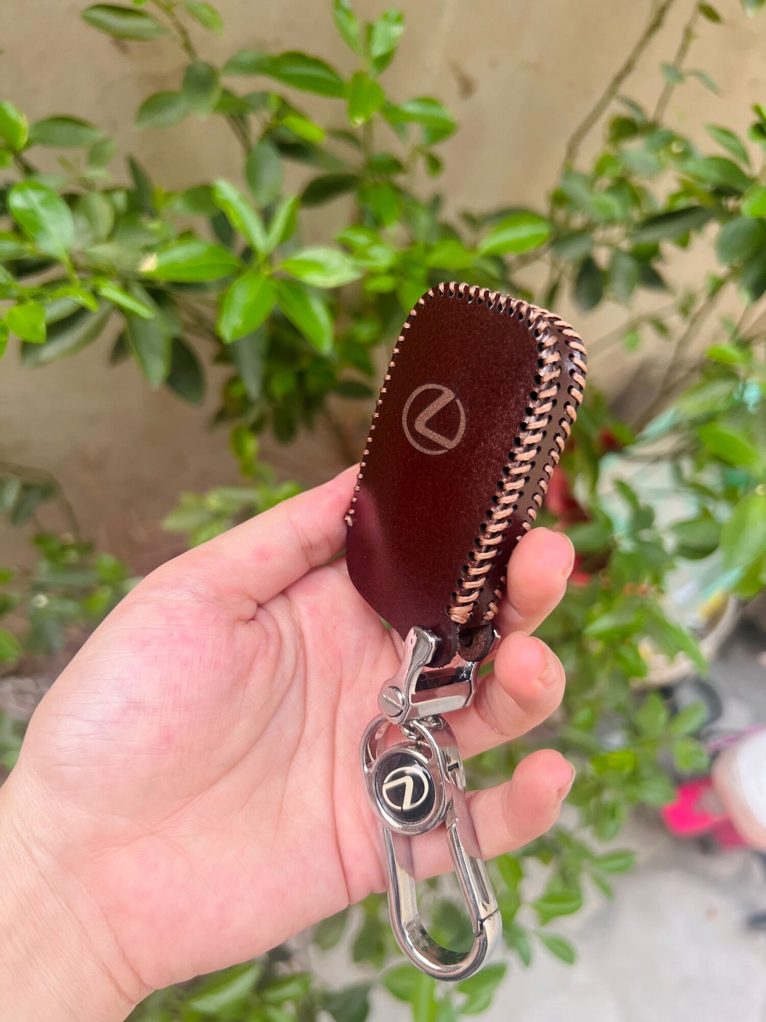 Bao da bọc chìa khoá xe ô tô Lexus