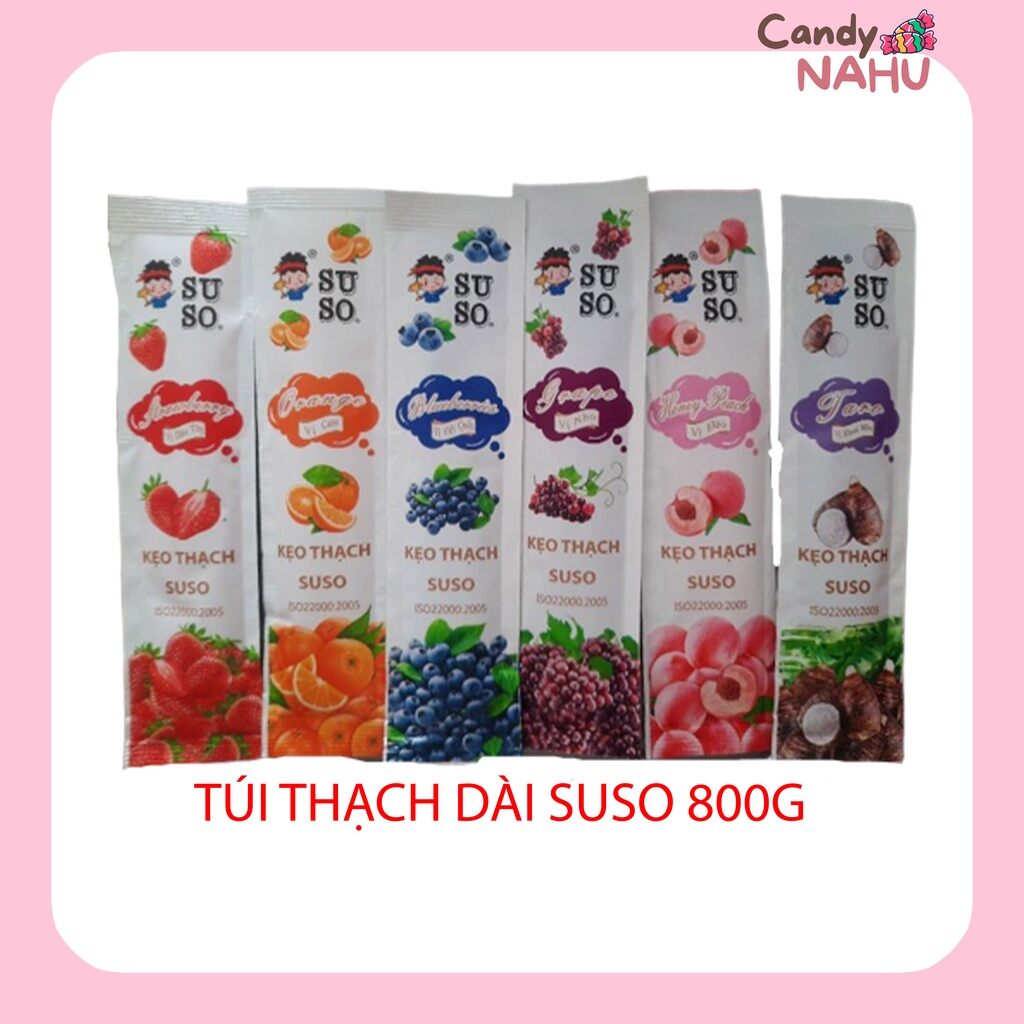 Kẹo thạch Suso thanh dài 800g 1 túi(25 thanh)