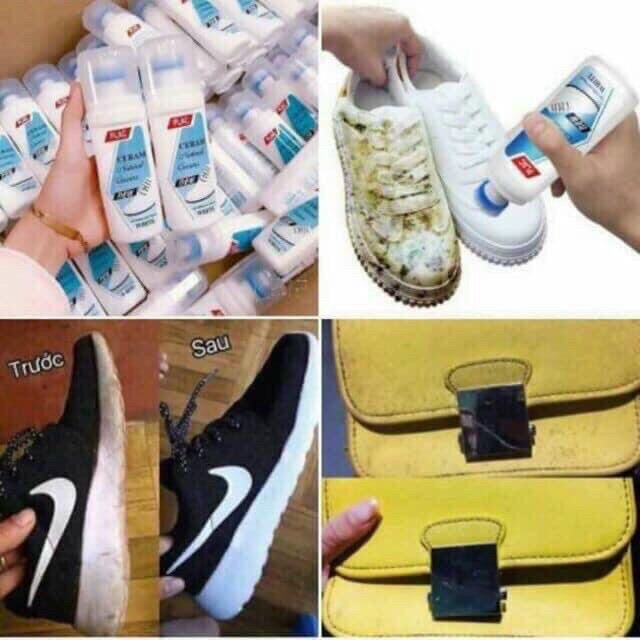 TẨY TRẮNG GIÀY PLAC CÓ ĐẦU LAU CHÙI 100ML