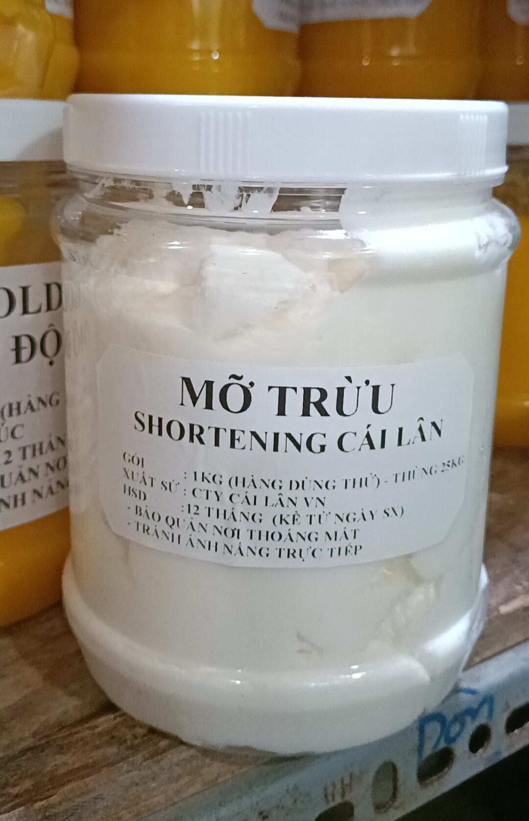 MỠ TRỪU - SHORTENING (BƠ CÁI LÂN) Hộp 1KG