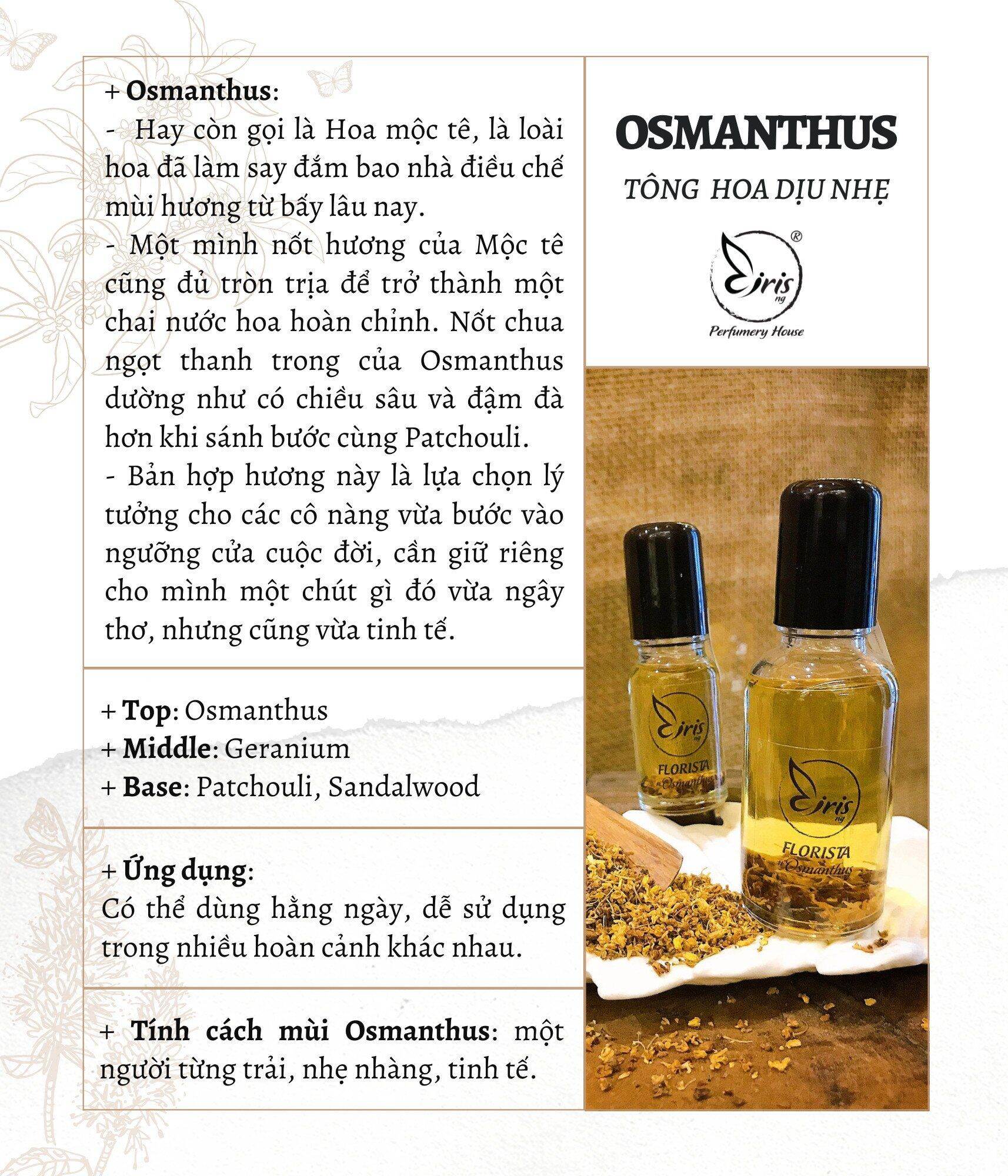 Nước hoa osmanthus iris
