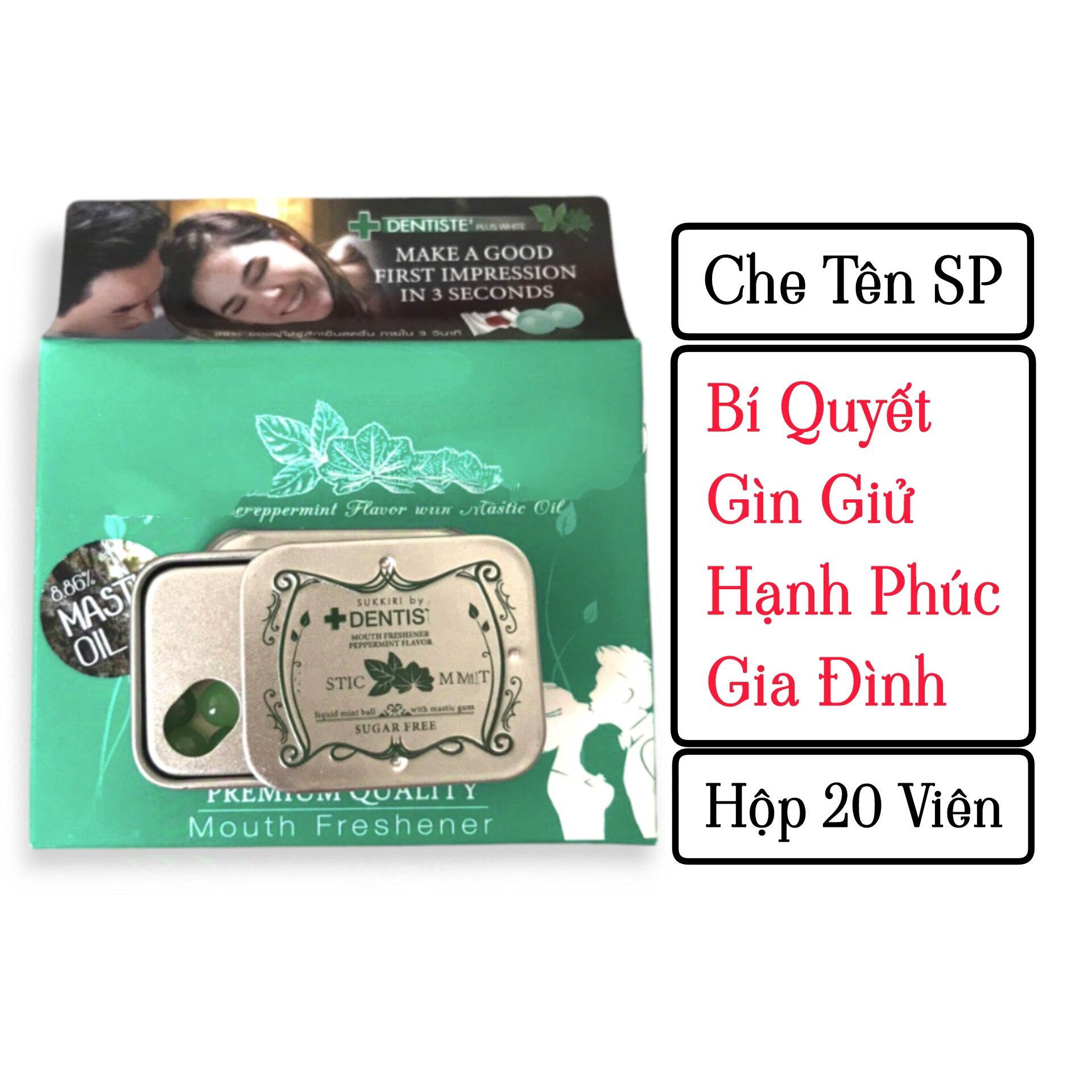 [Che Tên] Kẹo Phòng The Love Mint Chính Hãng 20 Viên Thái Lan