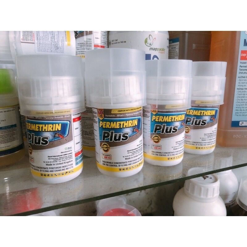 Thuốc diệt muỗi Permethrin Plus chai 100ml
