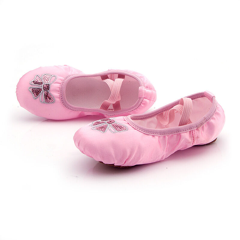 [HCM]GIÀY MÚA BALLET SATIN HỒNG CAO CẤP (Size 25 đến 37)