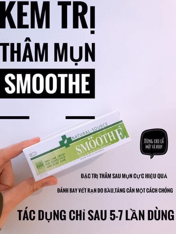 kem thâm mụn smoothe tặng sữa rửa mặt thái lan