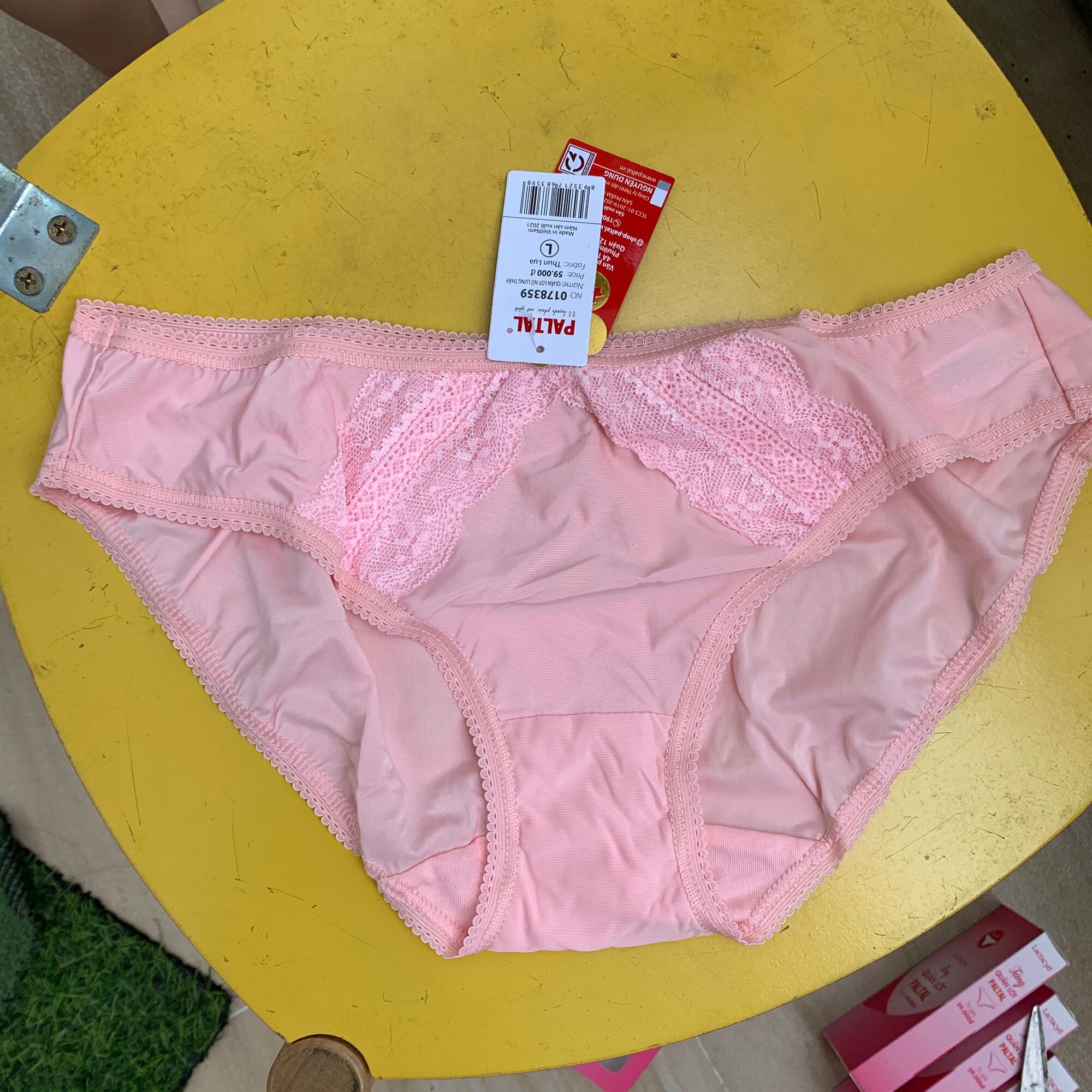 Combo 5 Quần lót paltal vải thun lụa size L