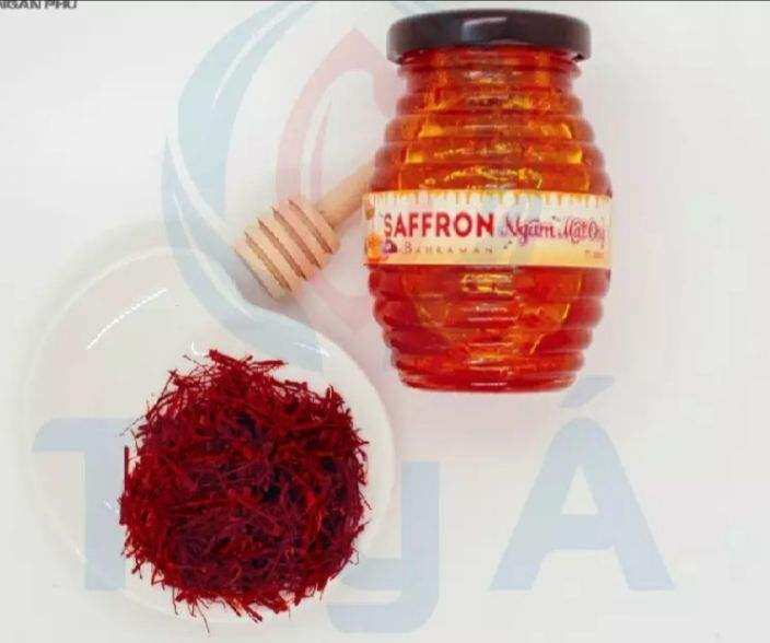 saffron ngâm mật ong