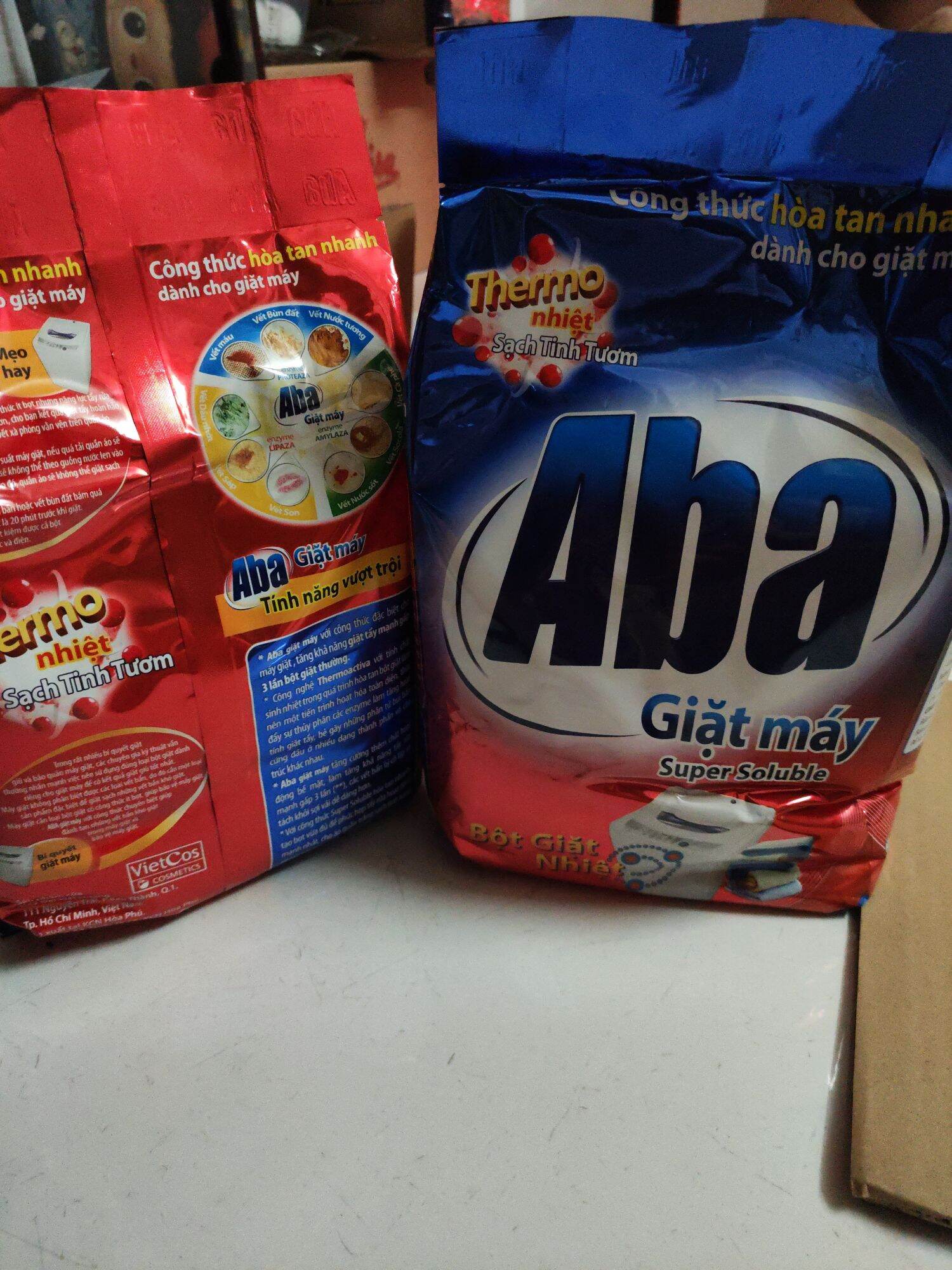 bột giặt nhiệt 2kg9 cho máy giặt hoặc giặt tay