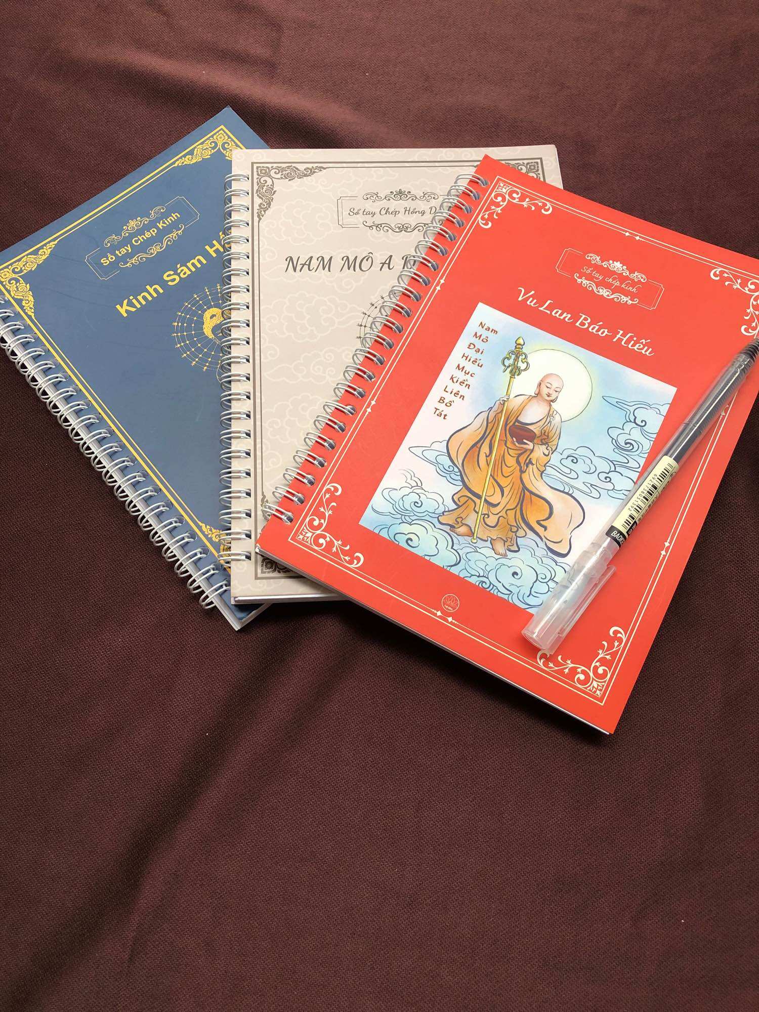 Combo 3 vở chép kinh Sám Hối-Hồng Danh-Vu Lan