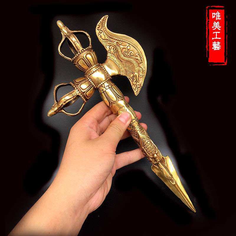 Kim cang phổ ba bằng đồng dài 32cm
