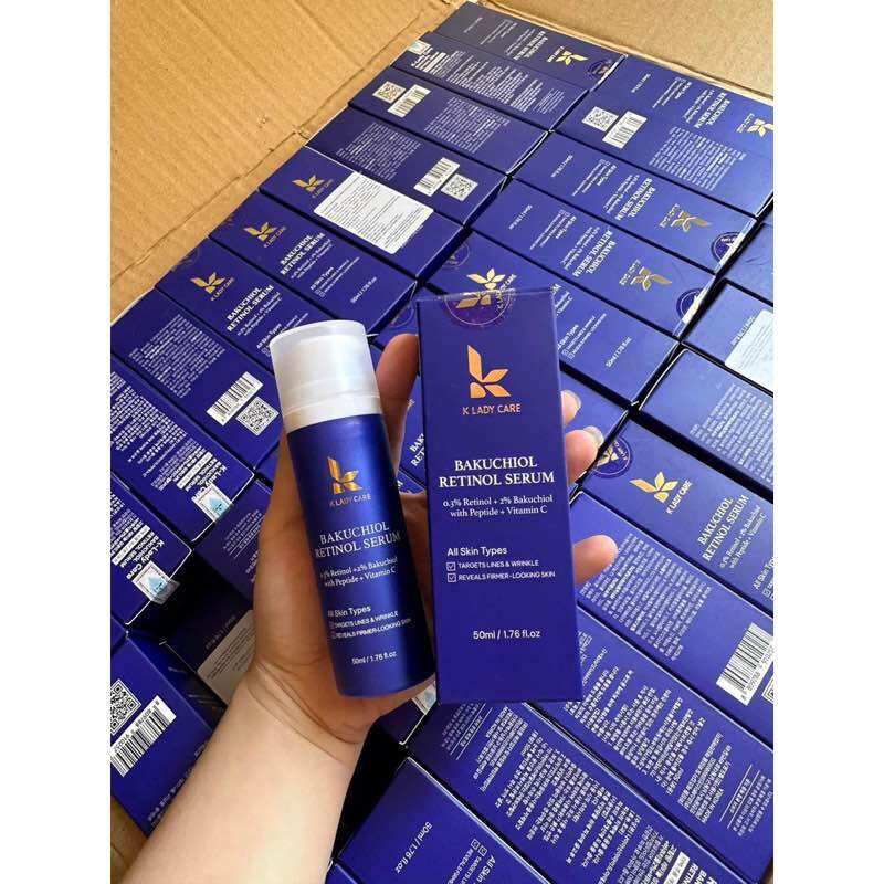 Combo retinol bakuchiol 2% + serum retinol bakuchiol 2% K Lady Care