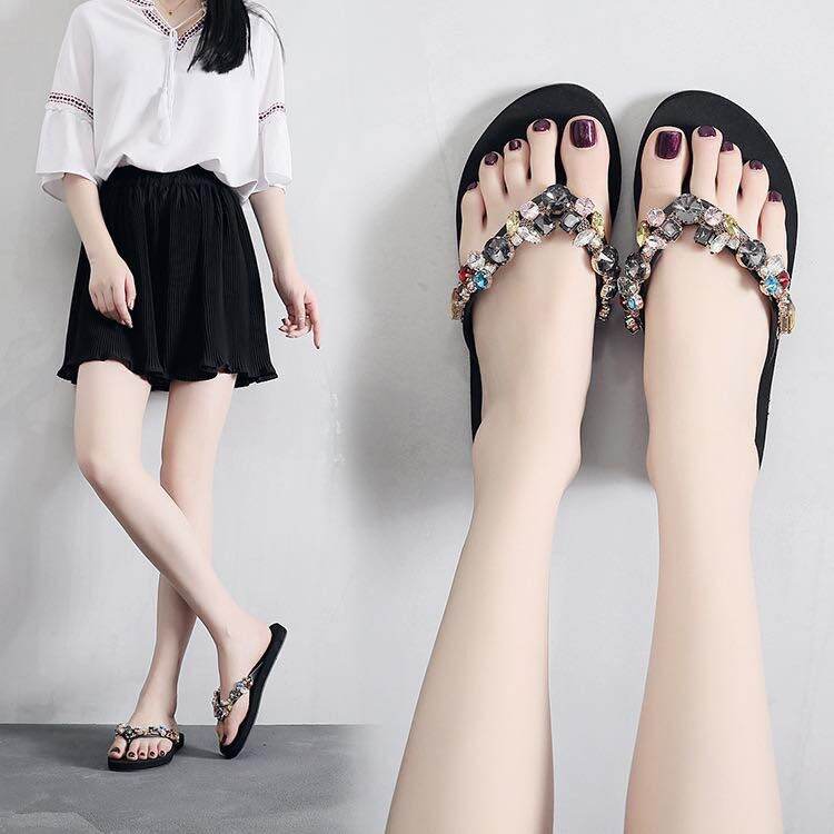 Dép kẹp nữ đính đá cao cấp mẫu mới