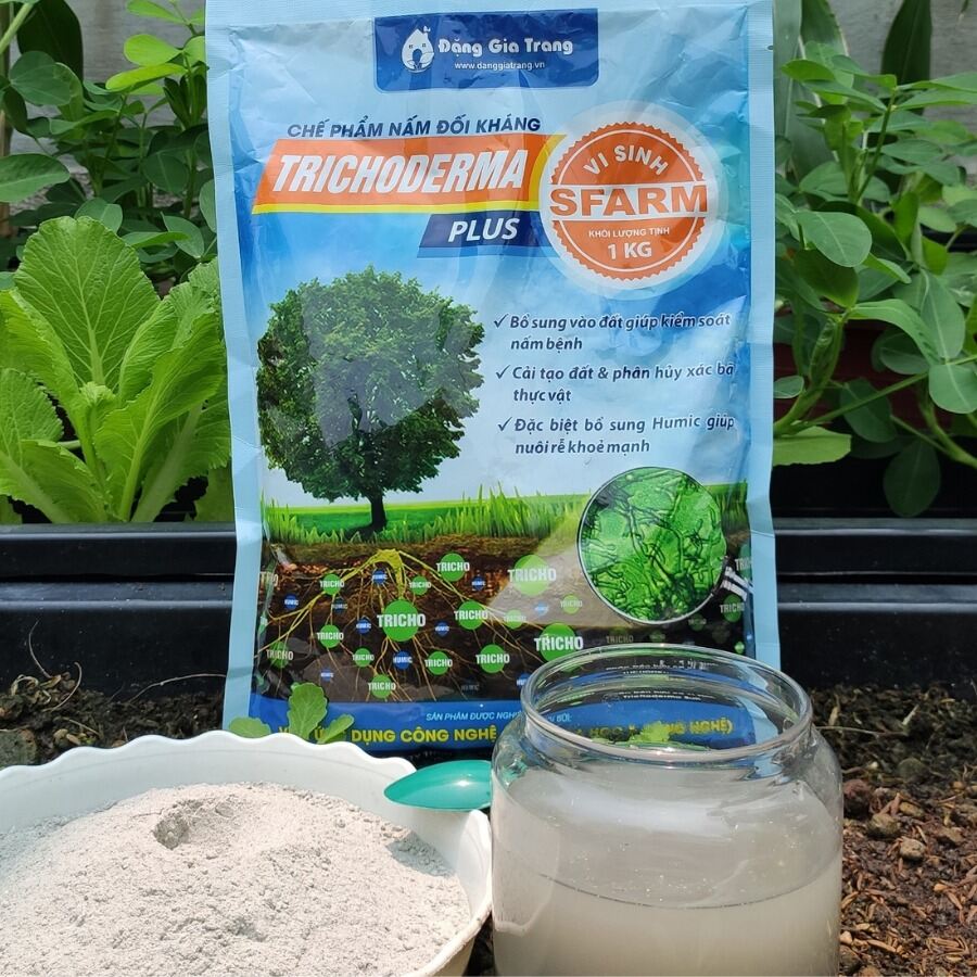 Chế phẩm trichoderma plus sfarm gói 1kg.